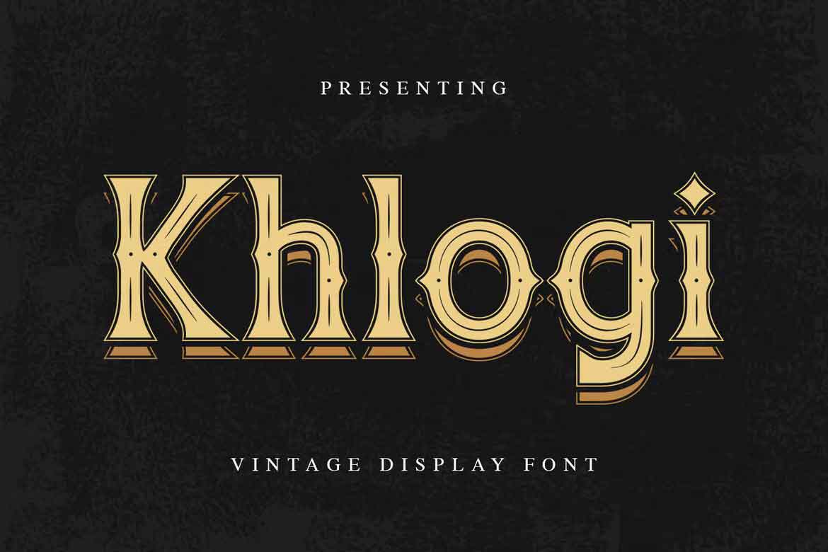 Пример шрифта Khlogi #1